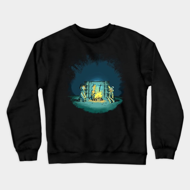 the wall illustration Crewneck Sweatshirt by exeivier